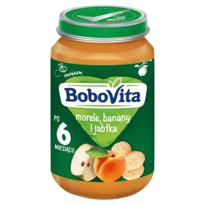 BoboVita Dessert with Apricots Bananas and Apples for Babies after 6th Month 190g