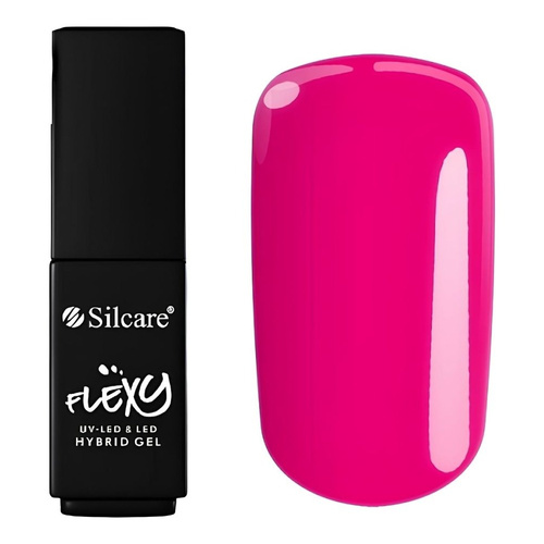 Silcare Flexy UV/LED Hybrid Nail Polish 1 Pink Magenta 4.5g