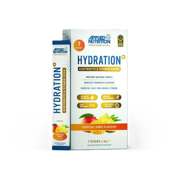 Hydration + Electrolyte & Vitamin Powder Stick Packs, Tropical Vibes - 7 x 8g