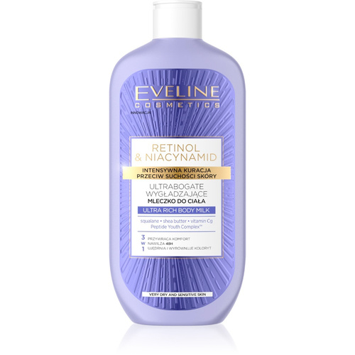 Eveline Retinol & Niacinamide mleczko do ciała intensywna kuracja przeciw suchości 350 ml