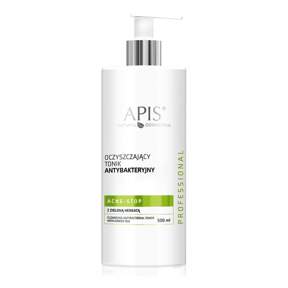 Apis Professional Acne Stop Cleansing Antibacterial Tonic With Green Tea for Oily and Mixed Acne Skin 500ml 500ml