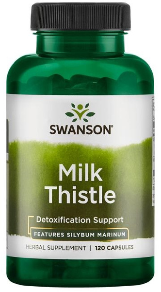 Swanson Milk Thistle 250mg Ostropest Plamisty Extract 120 Kapsułek
