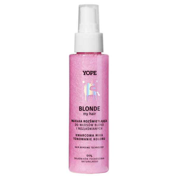Yope Blonde my Hair Illuminating Mist for Blonde and Lightened Hair Quartz Mica 100ml Best Before 30.06.26