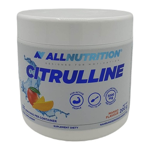 Allnutrition Citrulline Wspomaga Aktywny Trening Mango 200g