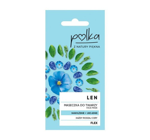 POLKA Facial mask flax, MOISTURISING + soothing 8ml