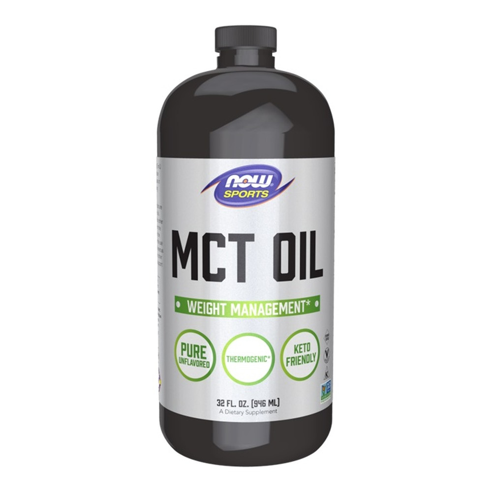 Now Foods MCT Oil Pure Liquid Source of Instant and Lasting Energy Supports Physical and Mental Effort 946ml