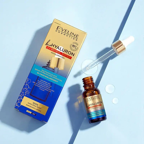 Eveline BioHyaluron 3x Retinol System Moisturising Anti-Wrinkle Serum 18ml