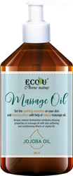 Eco U Relaxing Natural Massage Oil with Jojoba Oil 500ml