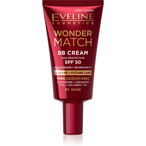 Eveline Wonder Match BB Cream krem BB wysoka ochrona SPF50 03 Nude 30 ml