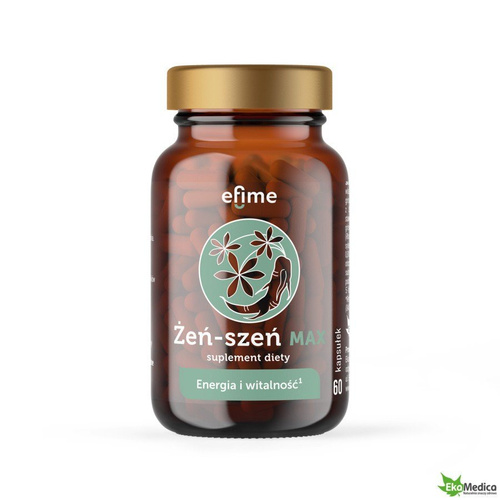 EkaMedica Efime Ginseng Max Energy and Vitality 60 Capsules