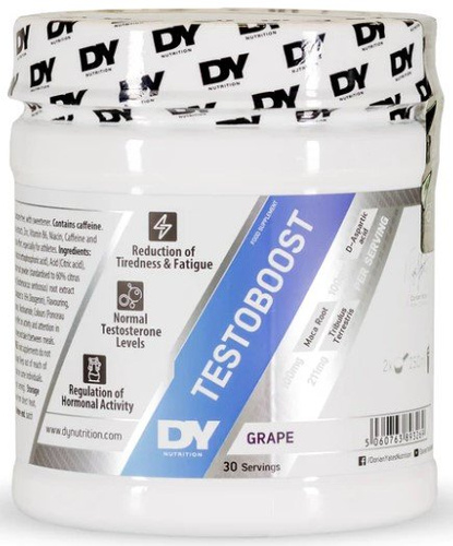 Dorian Yates Testoboost Suplement Przedtreningowy w Proszku na Poziom Testosteronu i Energię Winogronowy 270g