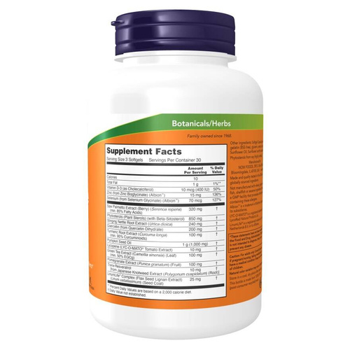 Now Foods Prostate Health Clinical Strength Supports Prostate Health 180 Softgels