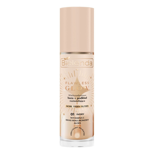 Bielenda Flawless Glow Wielofunkcyjna Baza i Podkład Rozświetlający 01 Ivory 30ml