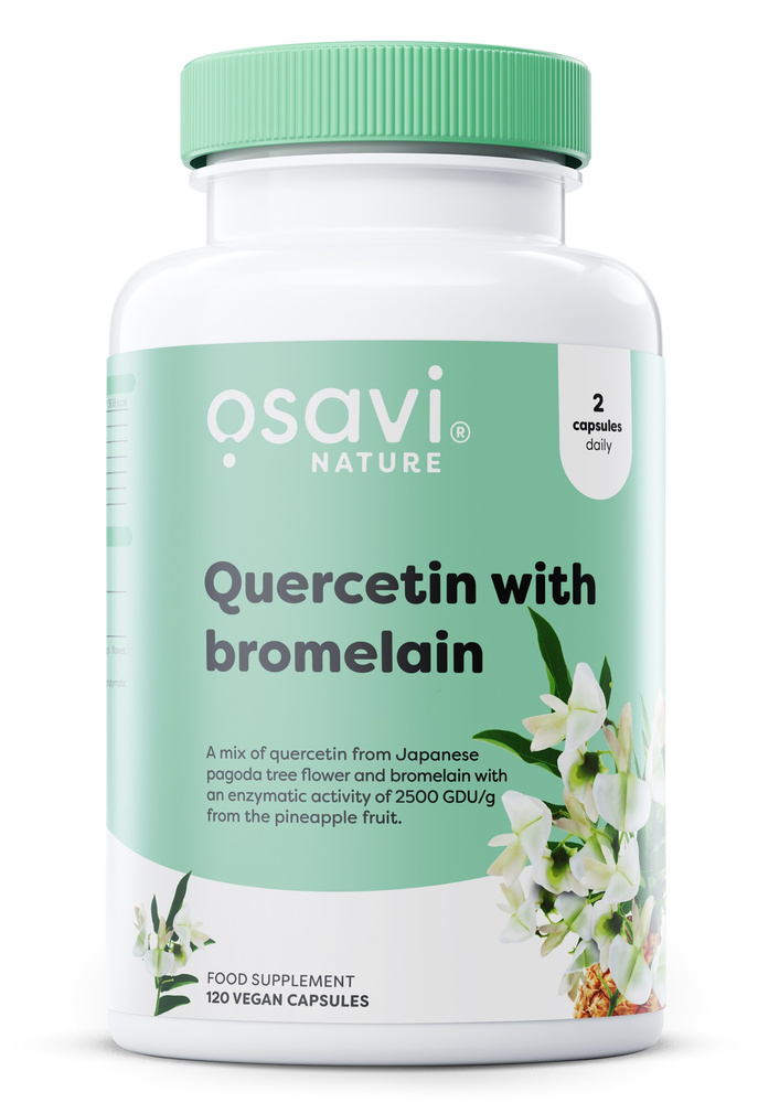 Osavi Quercetin with Bromelain Dietary Supplement 120 Vegan Capsules