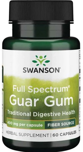 Swanson Full Spectrum Guar Gum 400mg 60 Kapsułek