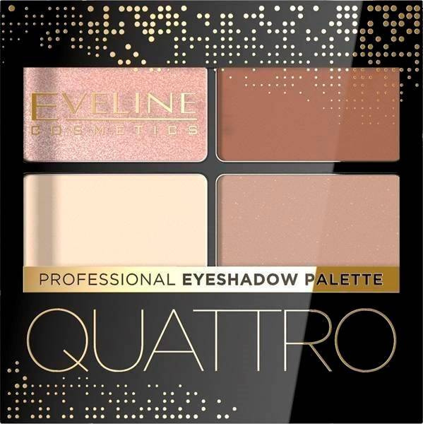 Eveline Quattro Professional Eyeshadow Palette Cienie do Powiek z Aplikatorem Nr 05 3.2g