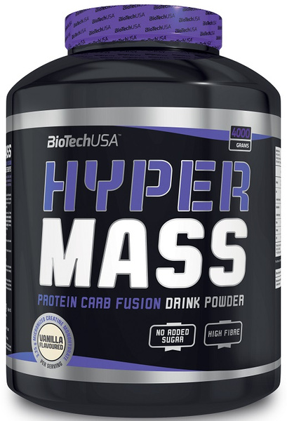 BioTechUSA Hyper Mass Vanilla Gainer for Muscle Mass Growth 4000g