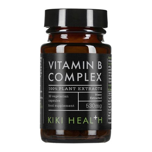 KIKI Health Vitamin B Complex Natural Plant Based Supplement 30 Capsules