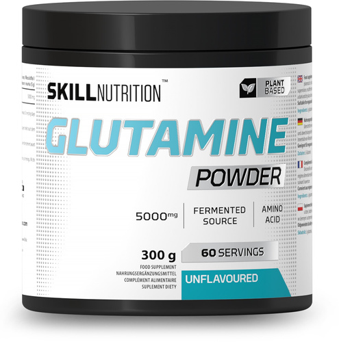 Skill Nutrition Glutamina w Proszku Bezsmakowa Na Regenerację Mięśni 300g