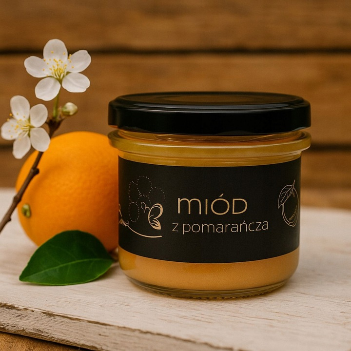 Bona Miód z Pomarańczą Naturalny Pyszny Smak 245g