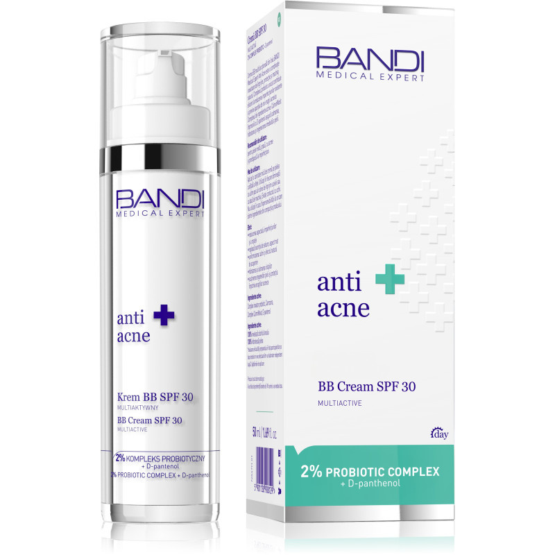 Bandi Anti Acne Multiaktywny Krem BB SPF 30 dla Skóry Problematycznej 50ml