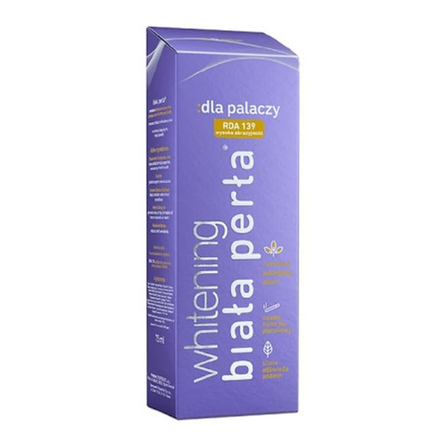 Biała Perła Pasta Wybielająca Zęby Polecana dla Palaczy 75ml
