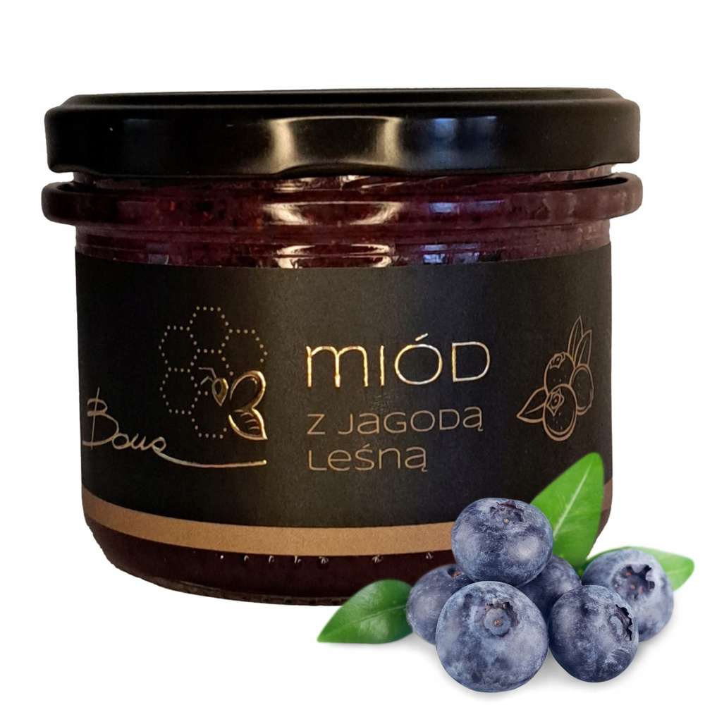 Bona Miód z Jagodą Leśną Naturalny Pyszny Smak 245g