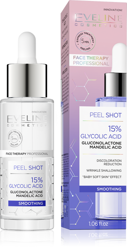 Eveline Face Therapy Peel Shot Smoothing Treatment 15% Glycolic Acid 30ml