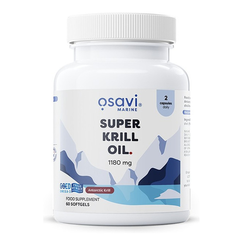 Osavi Super Krill Oil 1180mg For Heart and Brain Support 60 Softgels