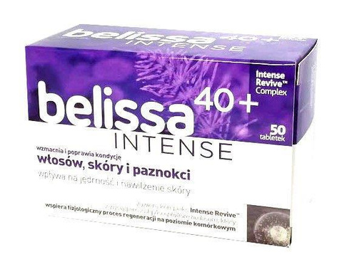 Belissa Intense 40+ Strengthens Hair Skin Nails 50 Capsules