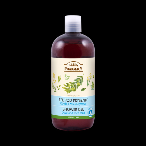GREEN PHARMACY ŻEL pod prysznic Oliwka i mleko Ryżowe 500ml