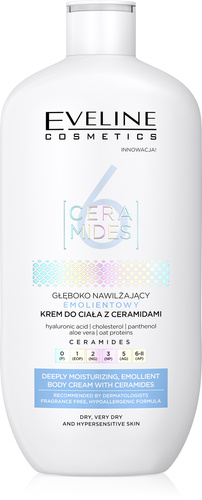 Eveline 6 Ceramids Deeply Moisturizing Emollient Body Cream 350ml