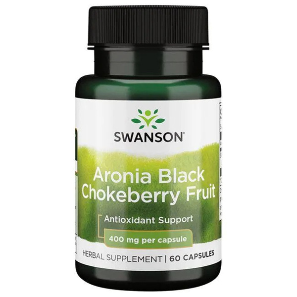 Swanson Aronia Black Chokeberry Fruit 400mg 60 Kapsułek