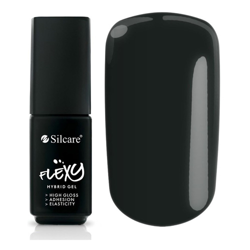 Silcare Flexy UV/LED Hybrid Nail Polish 60 Black Pearl 4.5g
