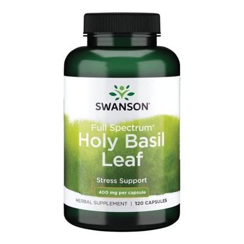 Swanson Holy Basil Leaf 400mg 120 Capsules