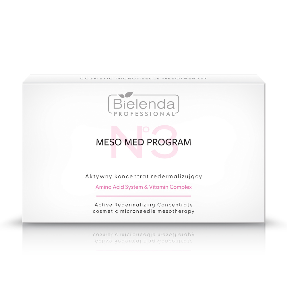 Bielenda Professional Meso Med Program Active Redermalizing Concentrates with Amino Acids and Vitamin Complex 10x3ml