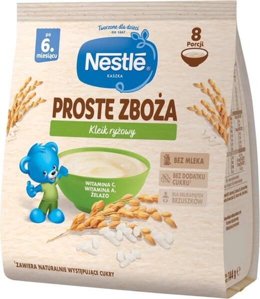 Nestle Simple Cereals Rice Gruel for Babies after 6 Months of Age 144g