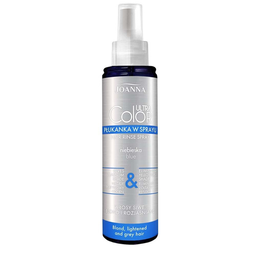Joanna Ultra Color Płukanka w Sprayu Niebieska dla Włosów Siwych Blond i Rozjaśnionych 150ml