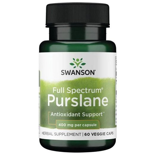 Swanson Full Spectrum Purslane 400mg Portulaka 60 Kapsułek