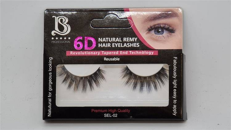 Star Beauty Professional Natural Eyelashes 6D Full Volume Soft Reusable SEL02