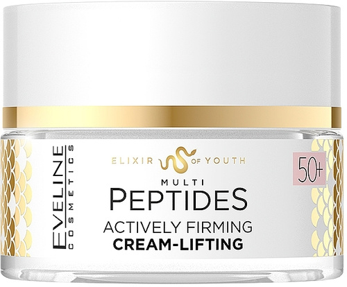 Eveline Elixir Of Youth Multi Peptides Actively Firming Cream-Lifting for Mature Skin 50+ 50ml