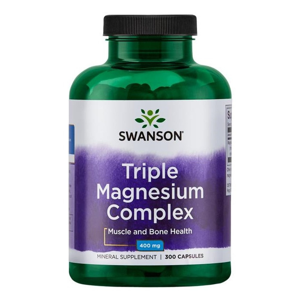 Swanson Triple Magnesium Complex Magnez 400mg 300 Kapsułek