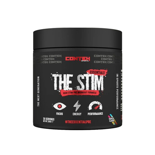 Conteh Sports The Stim Przedtreningówka Na Energię i Skupienie o Smaku Tropikalnym 255g