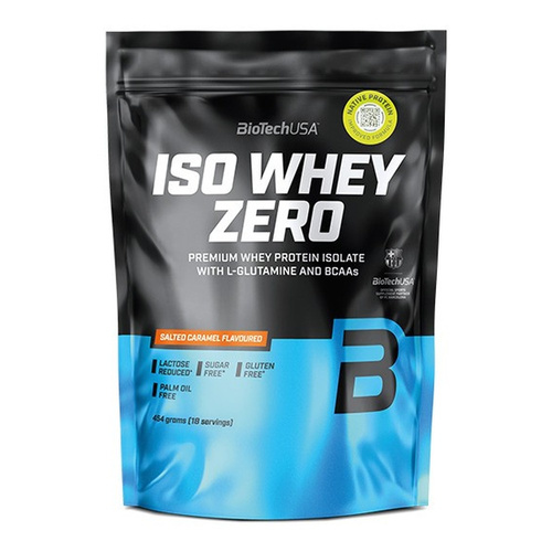 BioTechUSA Iso Whey Zero Izolat białka serwatkowego, Słony karmel 454g