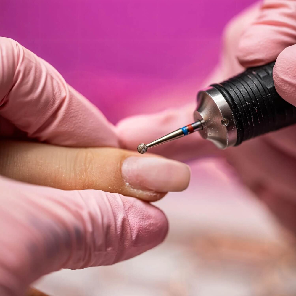 IQ Nails Diamond DuoFrez Frez do Paznokci Smart Gold Line Kształt Kuli Drobne Standardowe Ziarno Powłoka ZRN 001.FM.025Z 1 Sztuka