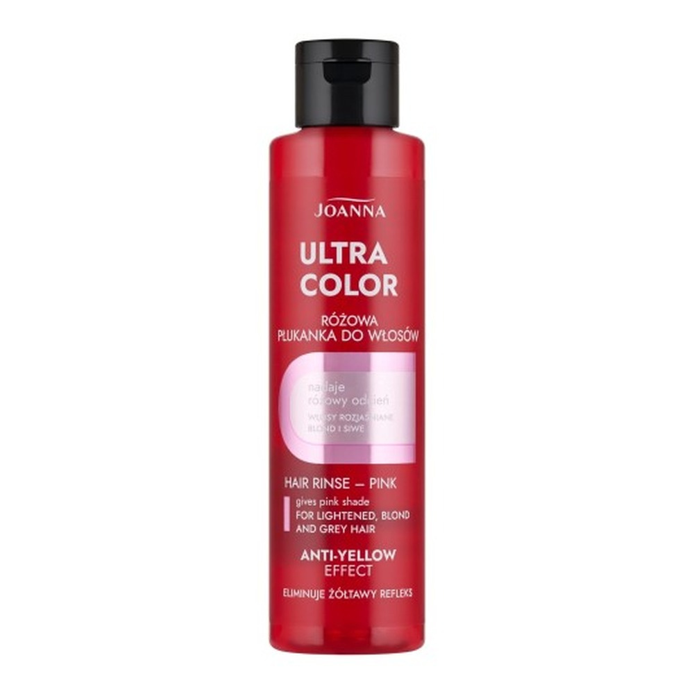 Joanna Ultra Color Płukanka do Włosów Blond Siwych i Rozjaśnionych Różowa 150ml