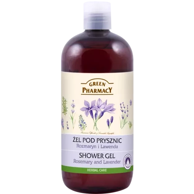 Green Pharmacy Żel pod Prysznic Rozmaryn i Lawenda 500ml