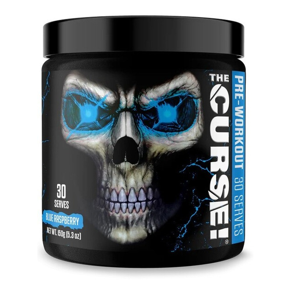 JNX Sports The Curse! Blue Raspberry Pre-Workout for Energy Focus and Muscle Pumps 150g