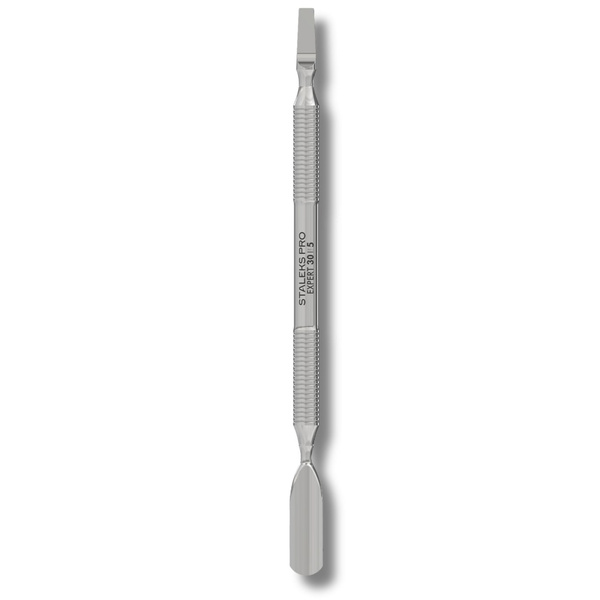 Staleks PRO Expert 30 Type 5 Manicure Pusher Rounded Wide Pusher And Straight Blade 124mm