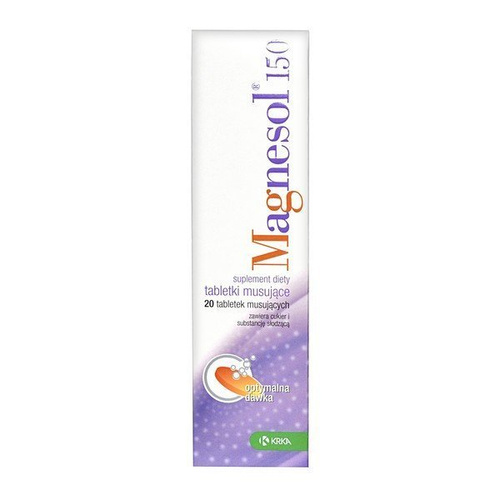 Magnesol 150, magnez tabletki musujące, 20szt